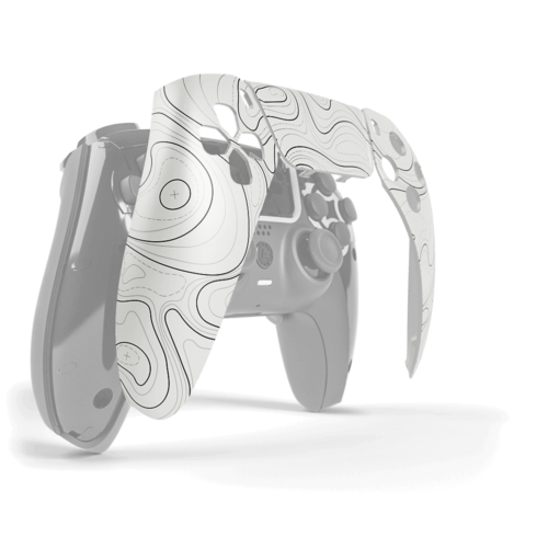 PS5 Topo White Snap Panel